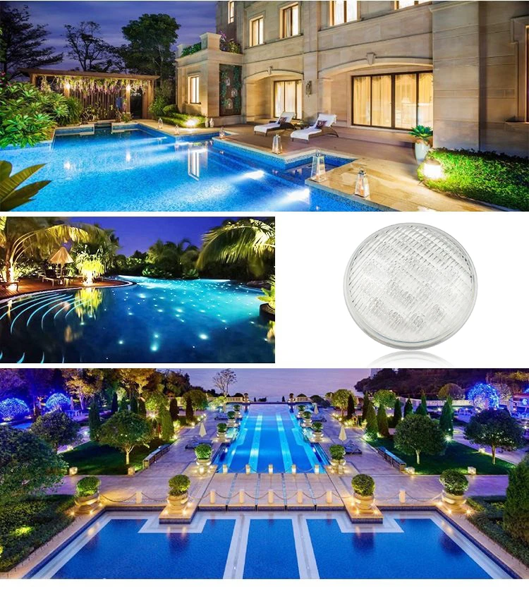 Par56 Underwater Lights LED Swimming Pool Light Resin Filled Wall Mounted Lamp 12V RGB/Warm/Cold White IP68 Waterproof Lighting