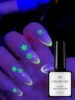 10ml Glowing nail top coat Fluorescent Glow In Dark Gel Nail Polish Semi Permanent Soak Off UV LED Gel Varnish Nail Art 1