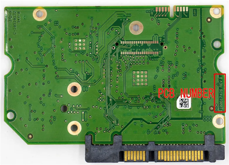Ʈ 3.5 SATA HDD   PCB  100617476 REV B, 2TB, 7200rpm, 12 PCB 