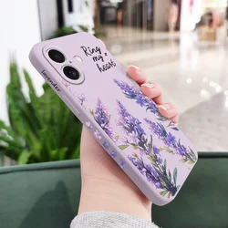 Lavender Bliss Silicone Phone Case - iPhone 14 Plus (Light Purple)