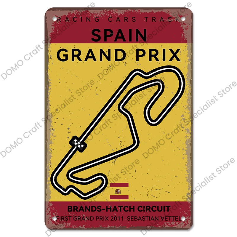 Plaque métal - Grand Prix Monaco 1937 - 20 x 30 cm - Legendary Art & Design