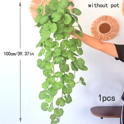 Lush Artificial Hanging Begonia and Fern Vines for Home and Garden Decor (100cm)