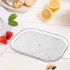 Household Fridge Organizer Tray Non-Skid Turntable Rack Saving Space Clear 360 Degree Rotatable for Cabinet Closet Vanity Makeup 2