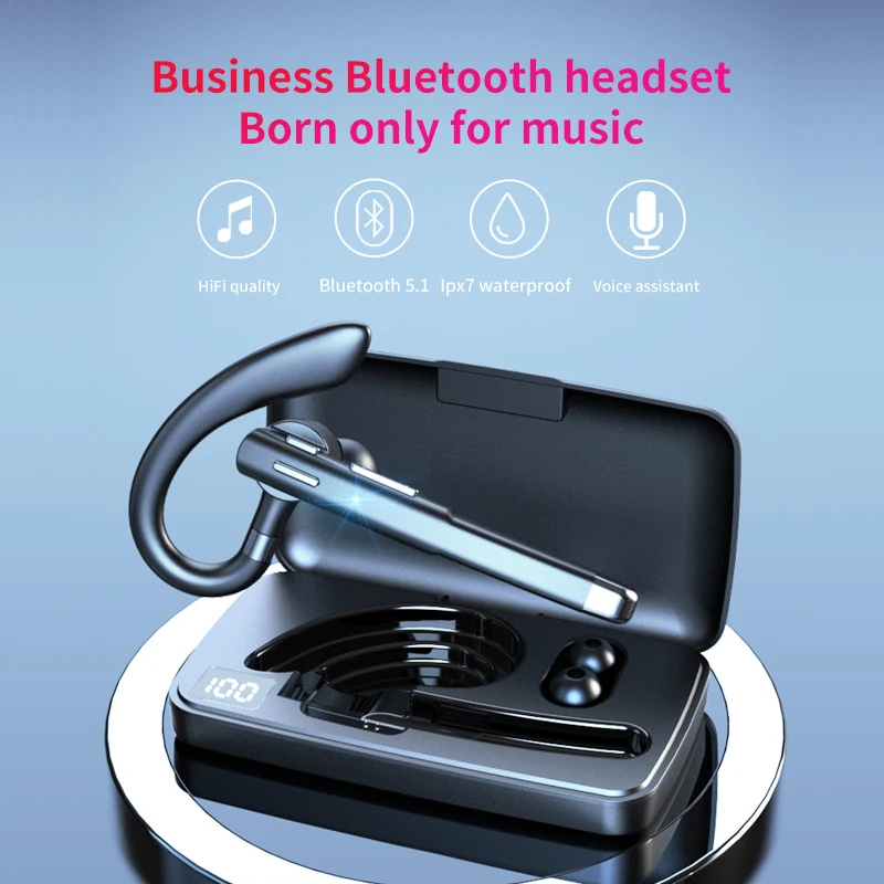 Bluetooth Wireless Headphones Noise-Cancelling Business Driving
