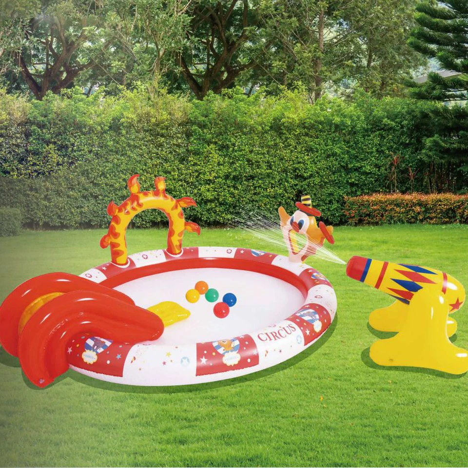 Pool Slide Water Games Children Inflatable Toys Waterslide Inflatable Toy for Child Water Play Spray