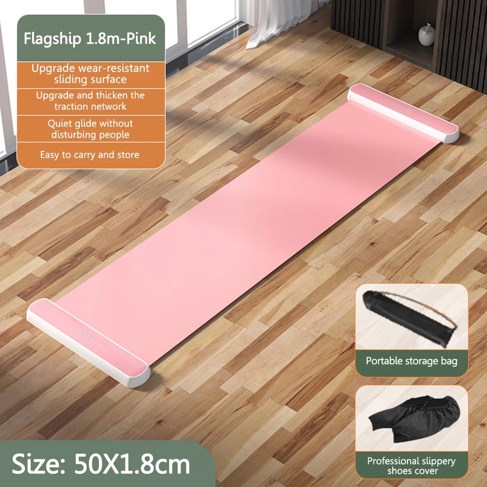 Leg Core Fitness Glide Plate Portable Mountaineering Running Assistant Pad Antiskid Mute Wearable for Ice Hockey Roller Skating