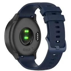 20mm Silicone Watchband - Premium Soft Wristband Bracelet Strap - Sport Vivomove (Deep blue)