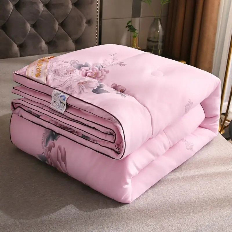 Mulberry Silk Quilt, Air-Conditioning Quilt, Cotton, Spring and Autumn Quilt, Thickened, Two People, Cover the Winter