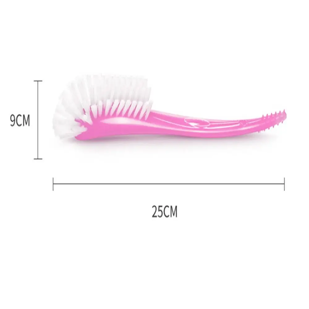 Plastic Baby Milk Bottle Brush Portable 2Colors 360 Degree Glass Cup Cleaning Tool Washing Scrubber Pacifier Bottle Brush images - 6