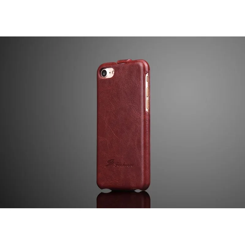 Genuine Leather Vertical Flip Luxury Phone Cover Case