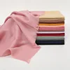 Soft Bamboo Cotton Scarf Women Girls Students Summer New Solid Color Scarves Lady Viscose Shawl Spring Female Wrap Shawls 1