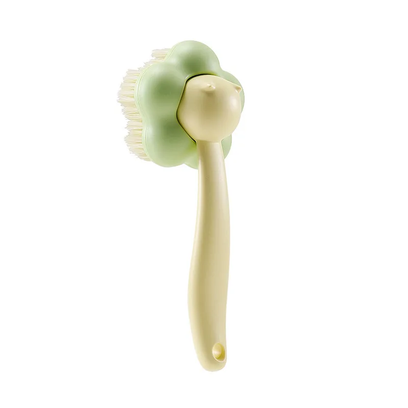 Ruyi Flower Shoe Brush Laundry Brush Detachable Multi-Function Brush High-Looking Shoe Brush Long Handle Soft Bristles Home 5