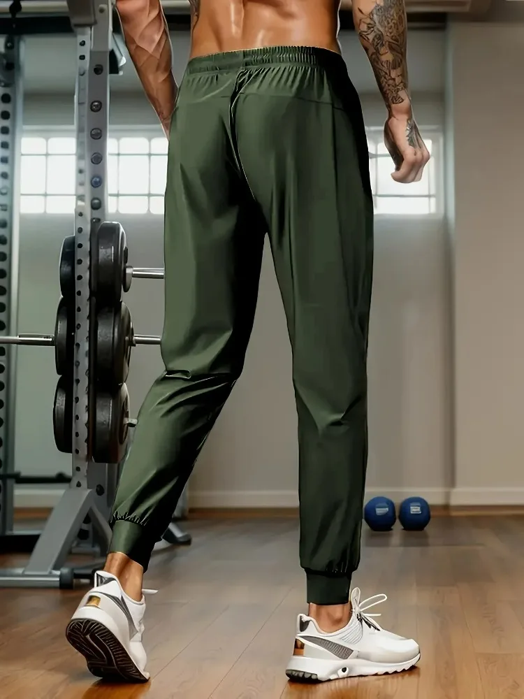 2025 Herren Sommer Leichte Atmungsaktive Eis-Schnelltrocknende Stretch-Jogginghose für Outdoor, Freizeit, Training und Fitness – Detail 5