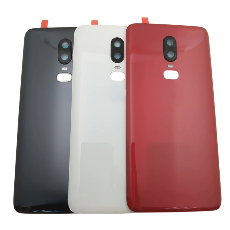 For OnePlus 6T Back Battery Cover Door Rear Glass For Oneplus 6T