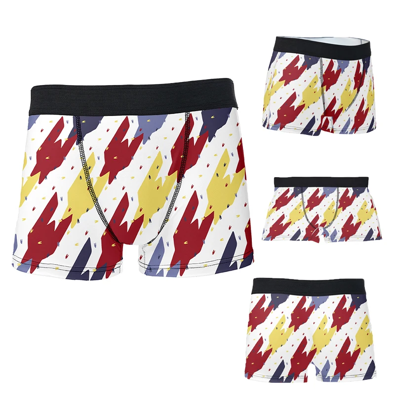 Boxers Men Summer Beach Swimwear Shorts Swimming Trunks Swimsuit  Swim Wear Cartoon Printed Trunks Men's panties