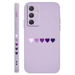 Gradient Heart Phone Case - Abstract Love Design - Samsung A25 5G (Light Purple)