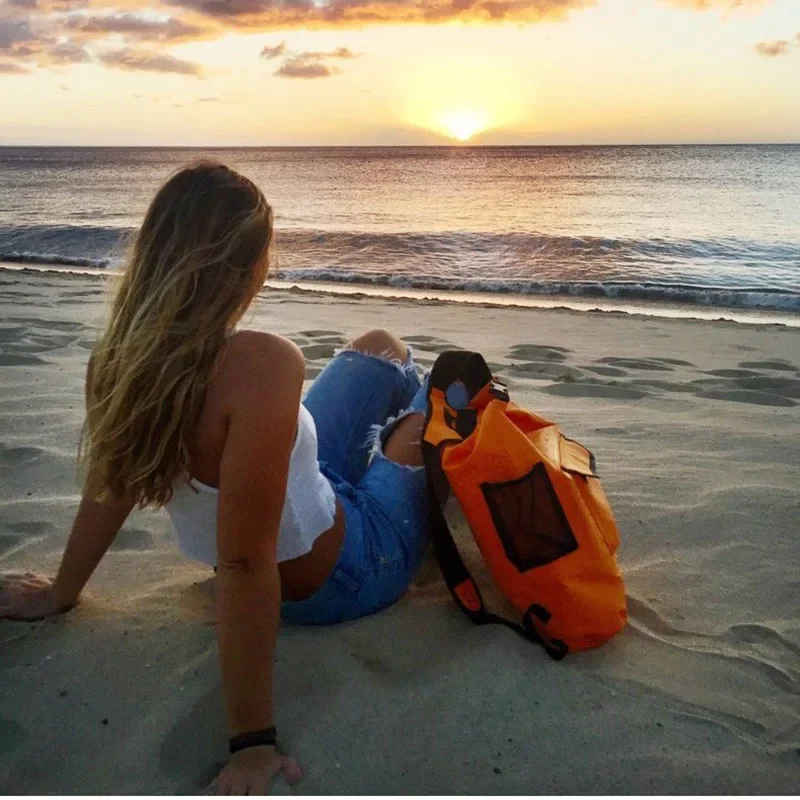 Waterproof Hiking Backpack Large Capacity Double Shoulder Swimming Rafting Outdoor Beach Climbing Multi-Functional Trekking Bag