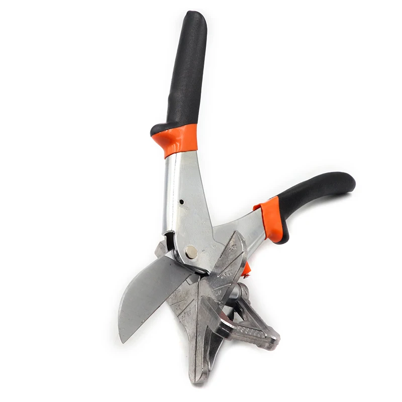 New PVC Trunking Tube Multi Angle Mitre Gasket Shear Trim Cutter Pipe Cutting Tools 0-135Degree Adjustable Scissors 6