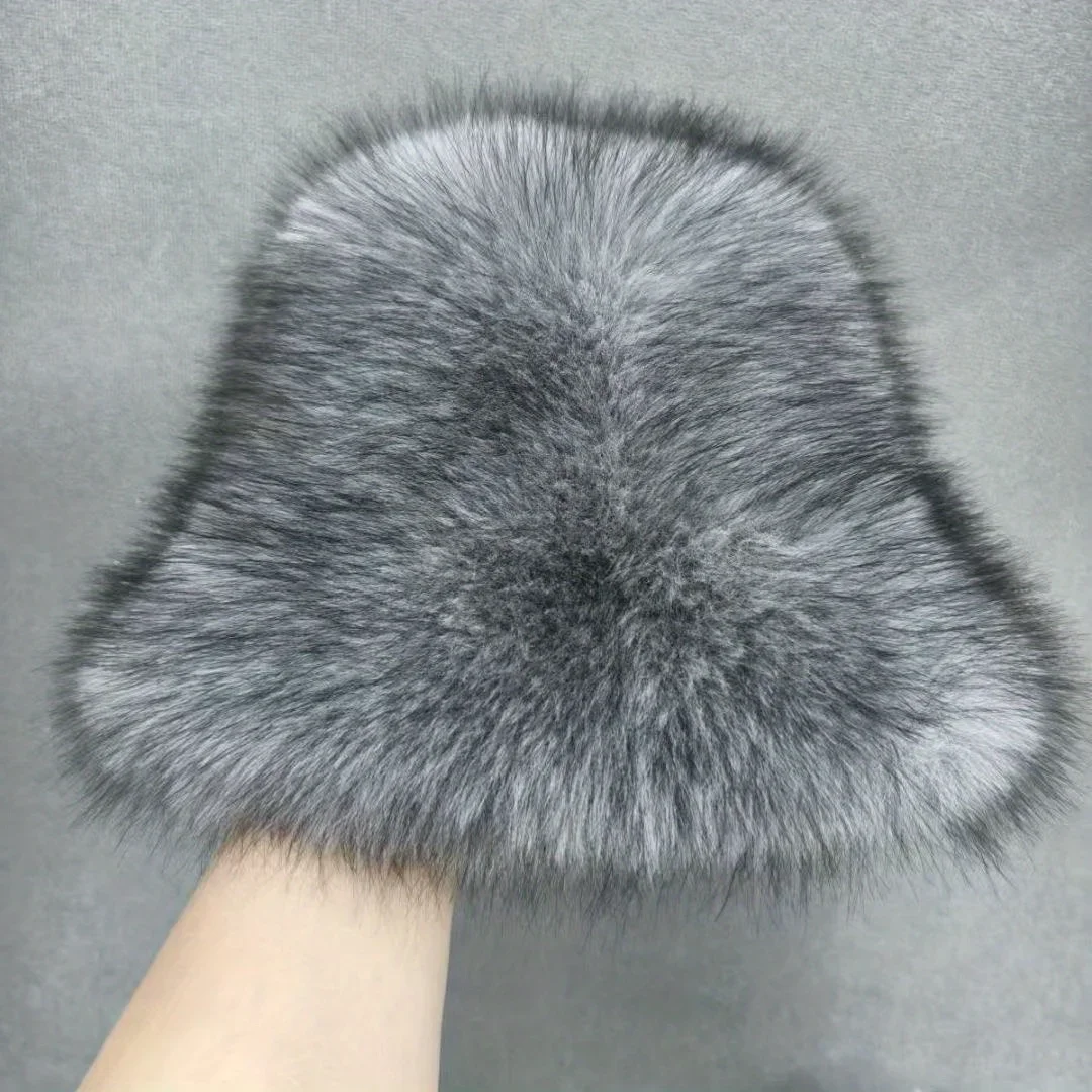Winter Faux Fox Fur Fisherman Hat