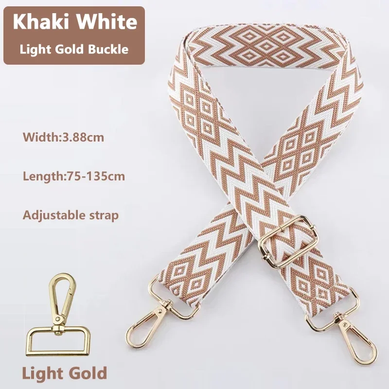 Adjustable Length Bag Strap Fashionable Full-colour Printing Women Messenger Belts Replacement Crossbody Handbag Shoulder Strap