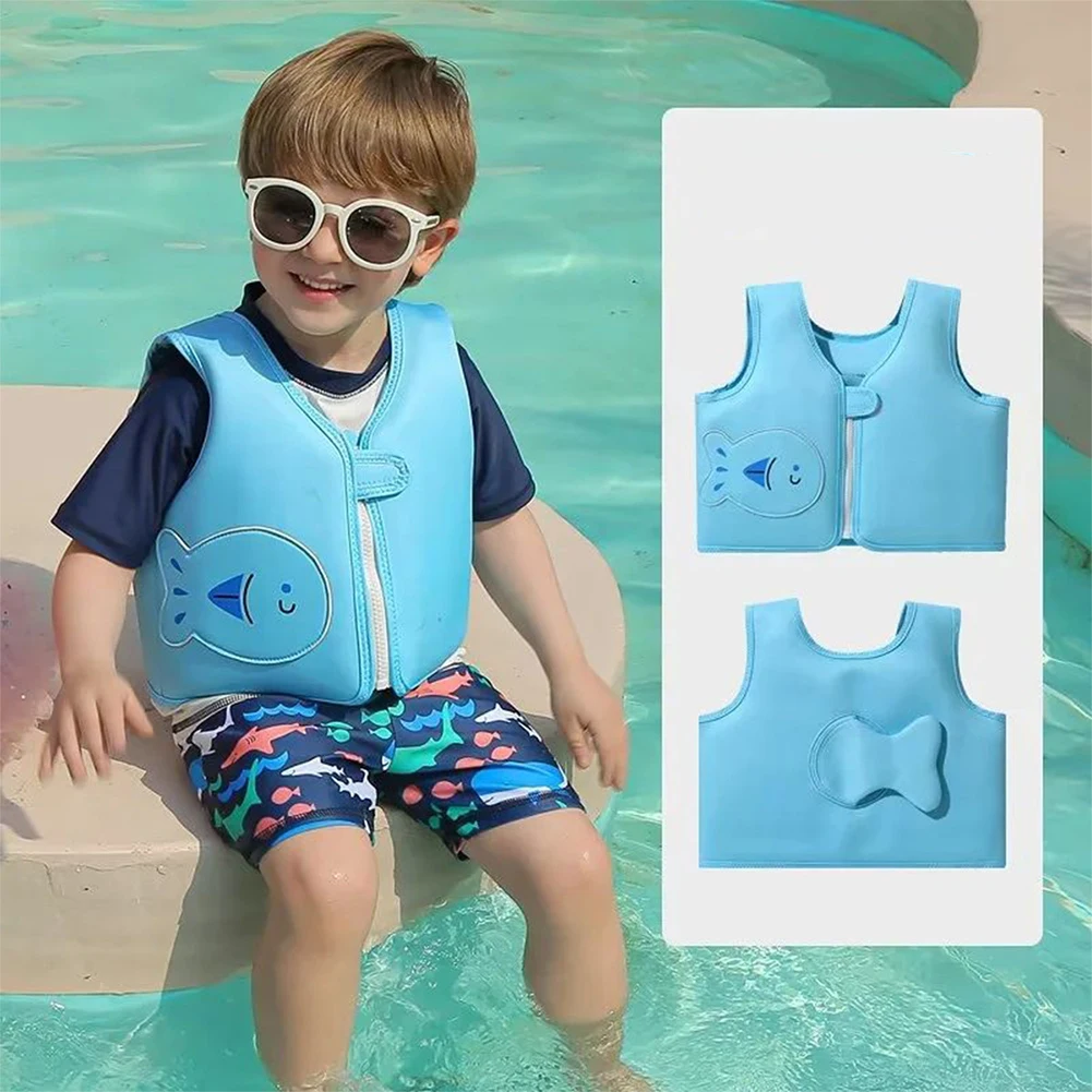 2-6 Years Old Kids Life Jacket Swim Aid Life Vest Cute Floating Vest Child Safety Barrier Kayak Beach Swimming Pool Accessories