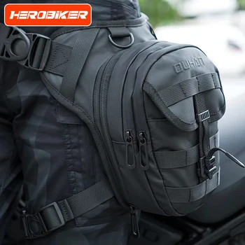 DUHAN Borsa da moto multifunzione con gamba a goccia Borsa da moto Hip Bum Marsupio da esterno Borsa da petto per moto