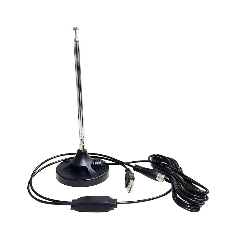 Wireless Radio FM/AM Antenna With 15dBi Signal Amplifier 88-860MHz Long Range Booster Magnetic Base for Home Car Enhanced DAB+