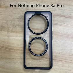 Magnetic Clear Acrylic Shockproof Bumper Case - Fashionable Hard Back Cover (For Phone 3a Pro)