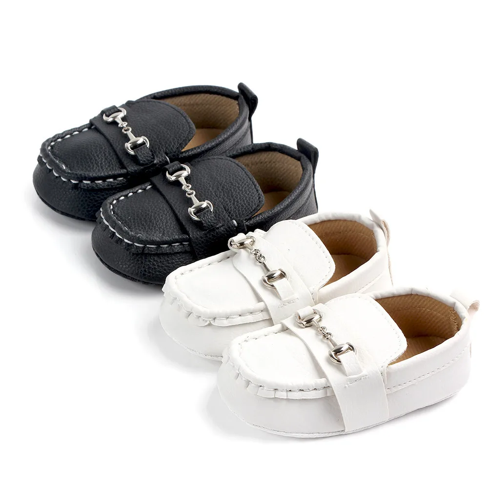 Boys Infant Casual Shoes Loafers Toddler Soft Sole PU Leather Moccasins Baby Accessories 0-1 Year Old Items