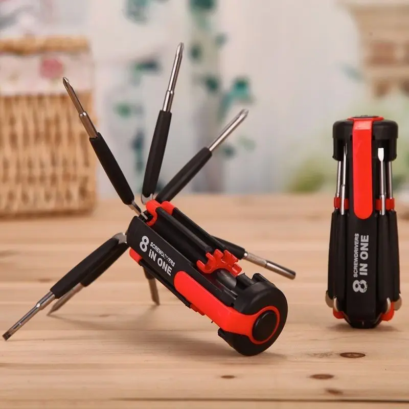 

Multifunction Hand Tools Screwdriver Set Combination Multi-tool 8 in 1 Precision Screwdrivers the Cross One Word First Batch Car