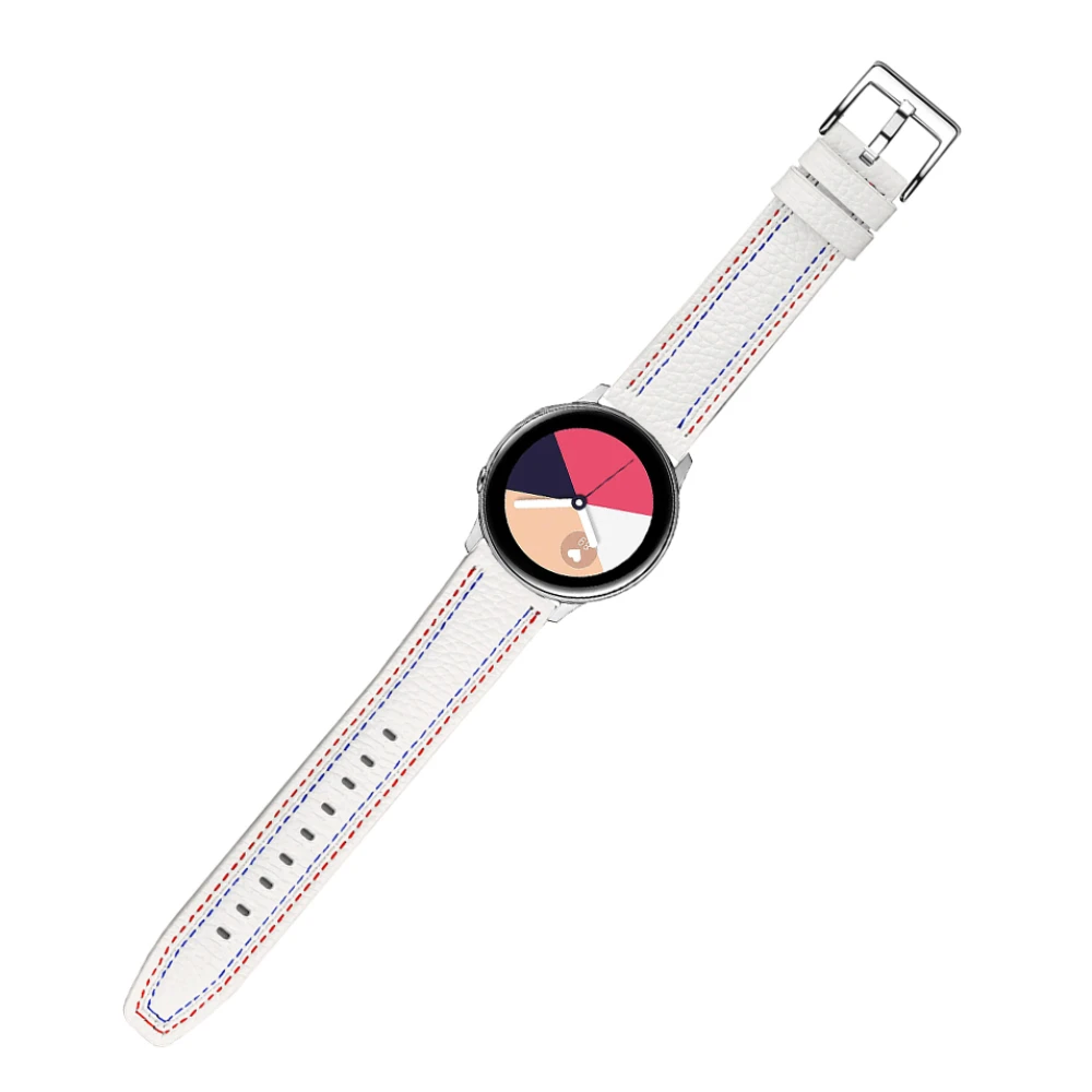 22mm 20mm Leather Strap for Samsung Galaxy Watch 6/5/4 Huawei Watch 3/Pro Bracelet Wristband for Amazfit GTR3/3 Pro/4/GTS Correa