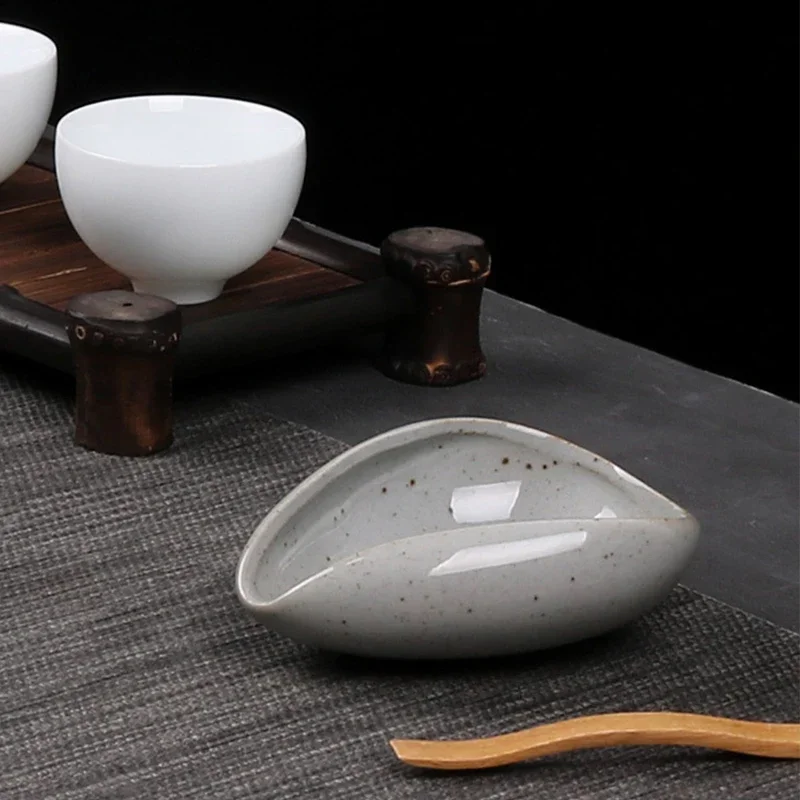 Tea Spoons Ceramic Kung Fu Tea Set Accessories Tea Tray Ornaments Retro White Porcelain Celadon Shovel Ware