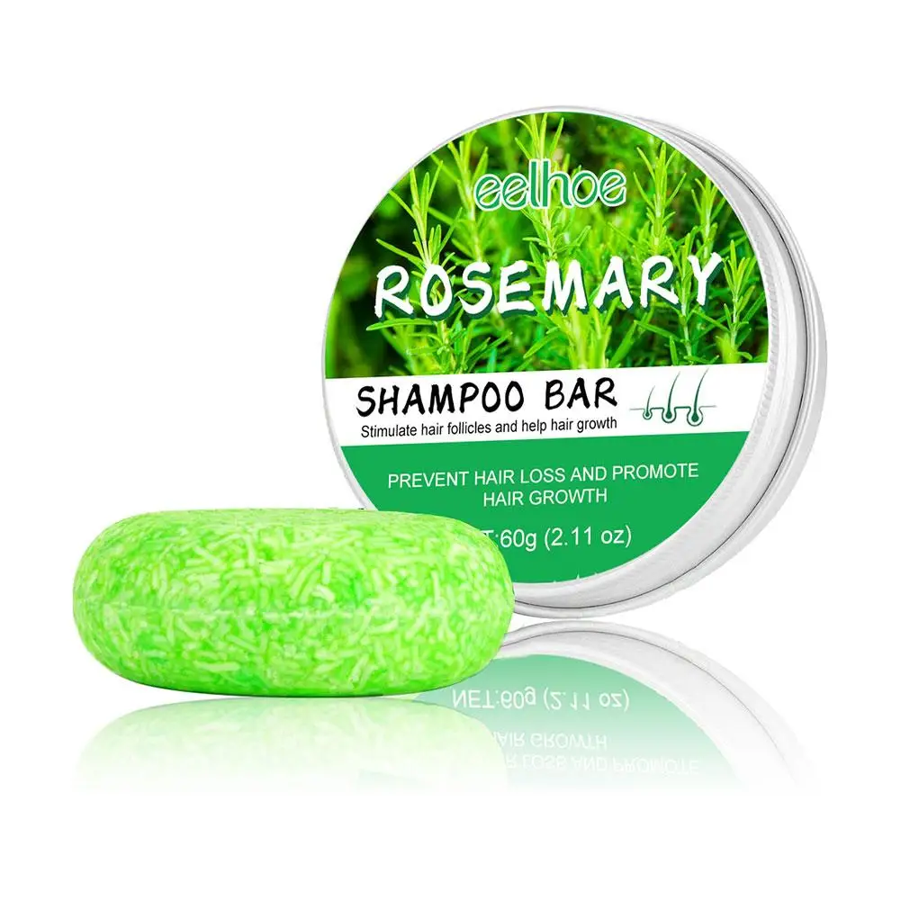 Rosemary Hair Regrowth Shampoo Bar Deep Cleansing Hair & Scalp Anti Loss Shampoo Soap For Treated Dry Damaged H7B6