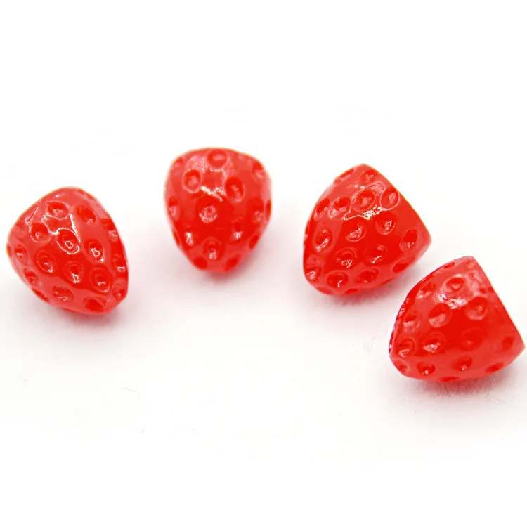 Cabochon Miniature En Résine De Fruits Et Fraise, à Dos Plat, Breloque