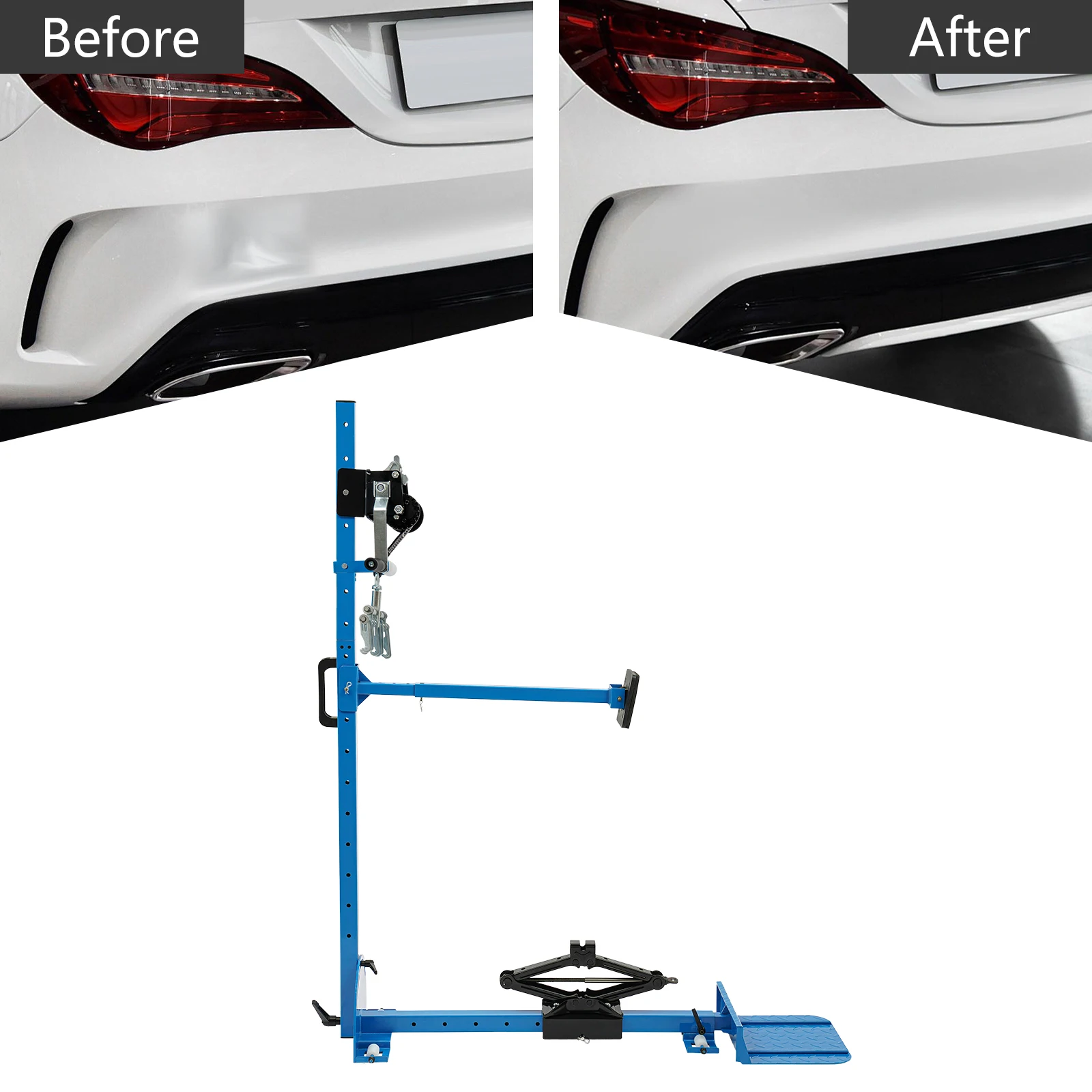 Professional Car Dent Repair Kit, 1764LBS Pulling Force, 120&deg; Adjustable, Manual Dent Puller Tool for Auto Body Removal