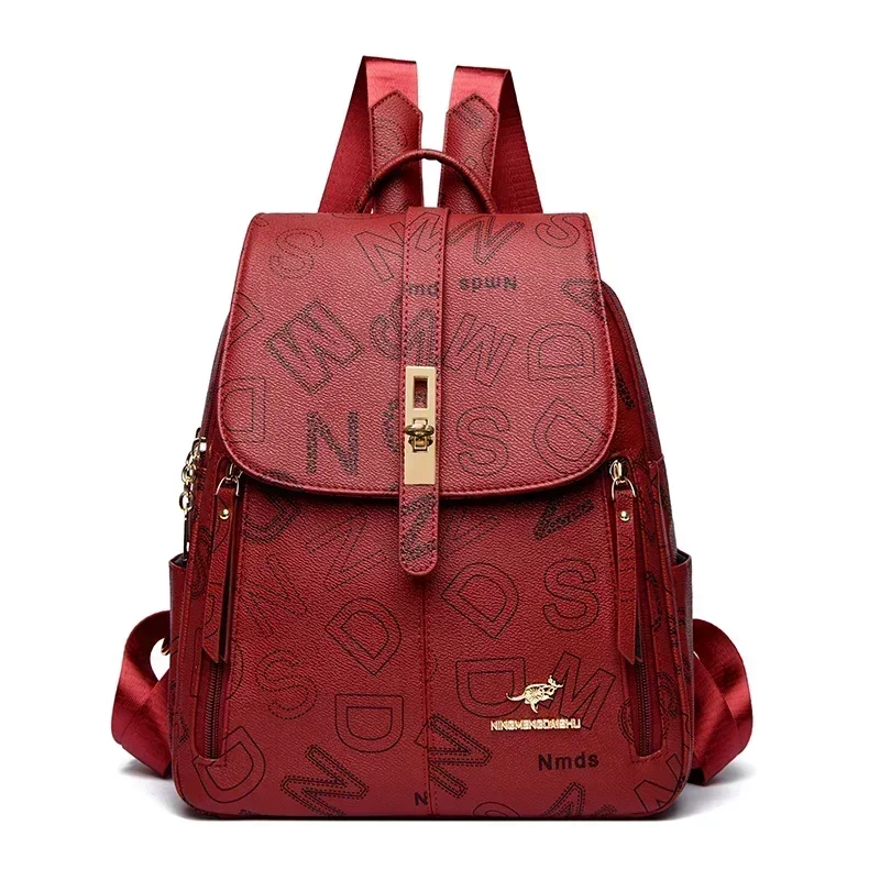 thumbnail image 1 of Mochilas de cuero suave para mujer, mochila de gran capacidad para mujer, mochila de viaje informal para mujer, mochila femenina para adolescentes, mochila para niñas, 1 of 5