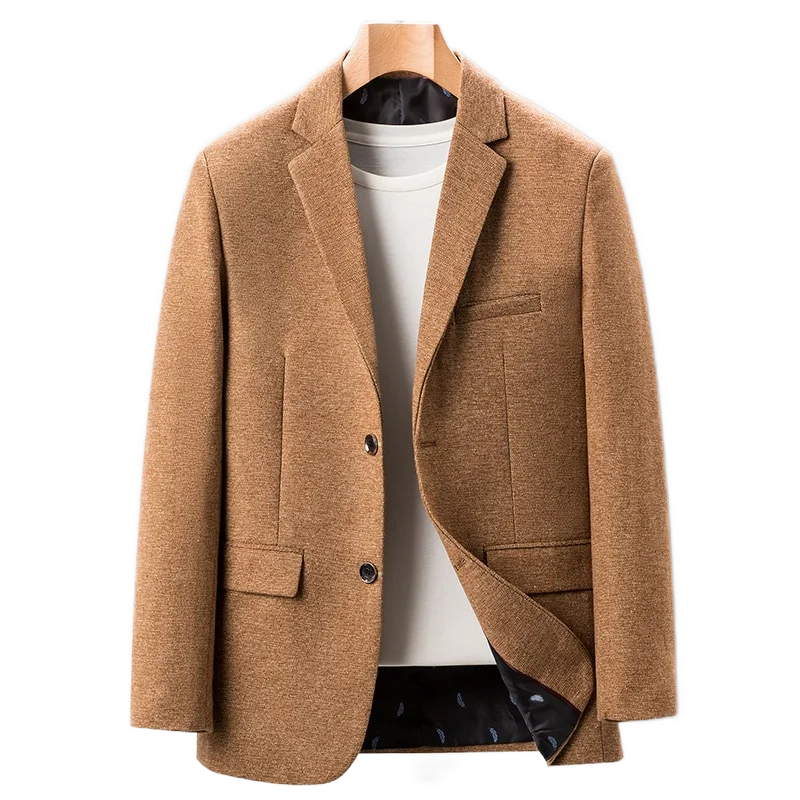 

High Quality Blazer Men's British Style Elegant Simple Fashion Advanced Simple Casual Party Wear Gentleman's Suit Fitted Jacket
