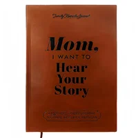 Mom, I Want To Hear Your Story Leather Hardcover Ribbon Bookmark Mom Tell Me Your Life Story Journal Meaningful Memory Journal 2