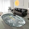 Oval Carpets for Living Room Decoration Home Corridor Balcony Softs Rugs for Bedroom Decor Area Rug Large Washable Study Carpet 3
