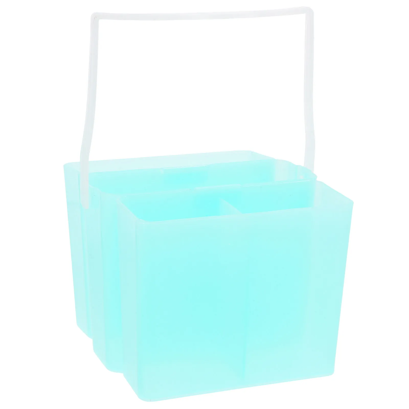 3-in-1 페인트 브러시 세척 버킷, 녹색, 휴대용 손잡이, 야외 작업 및 소형 스튜디오용 펜 세척 컵