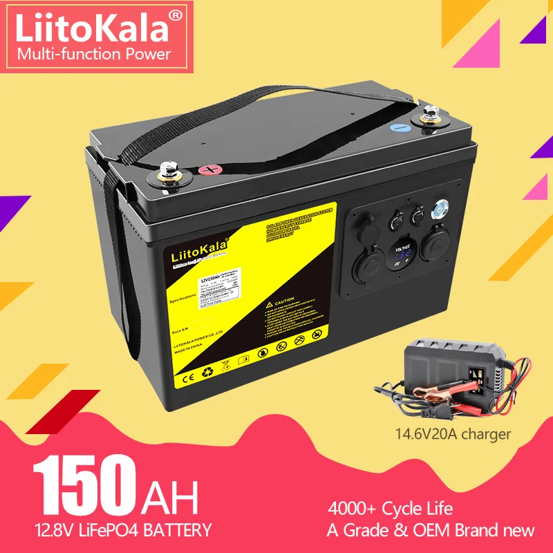 Liitokala Lifepo4 24v 70ah Battery 8s 100a Bms 25.6v 80ah Lithium Ion  Battery Pack 29.2v Charge Voltage For Boat Trolling Motor - Rechargeable  Batteries - AliExpress