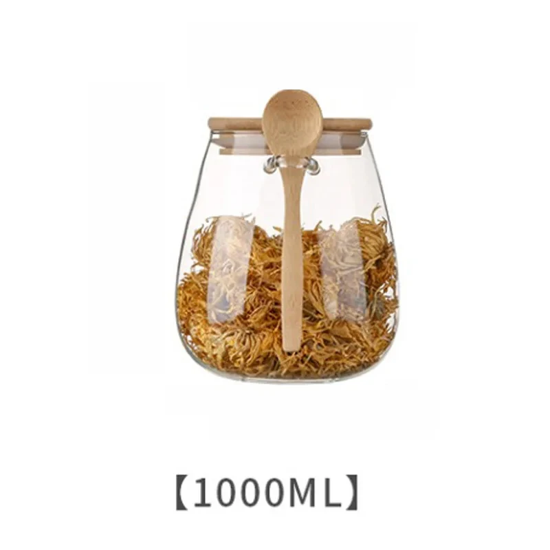 Airtight Glass Storage Jars with Lids - Perfect for Kitchen Essentials and Dry Goods