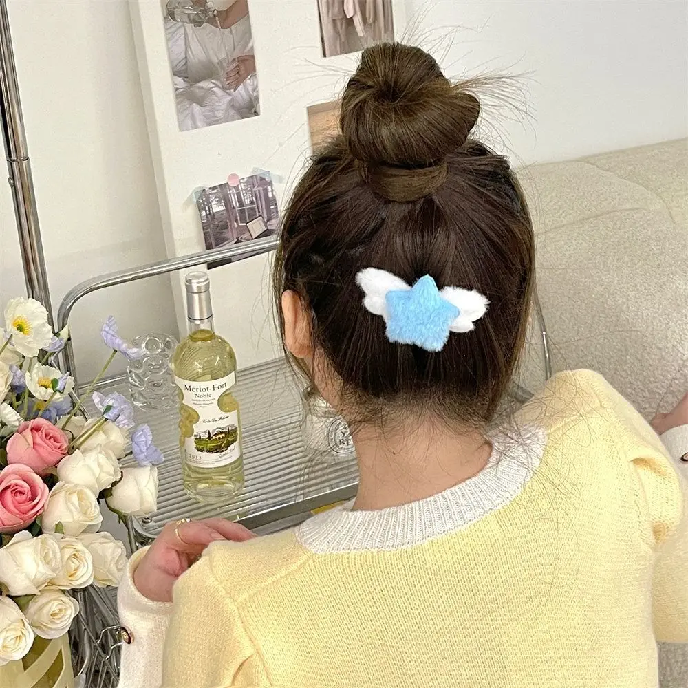Trendy Minimalist Style Star Hair Clip Ornament Hair Accessories BB Hairpins Headdress Sweet Fluffy Barrettes Photograh
