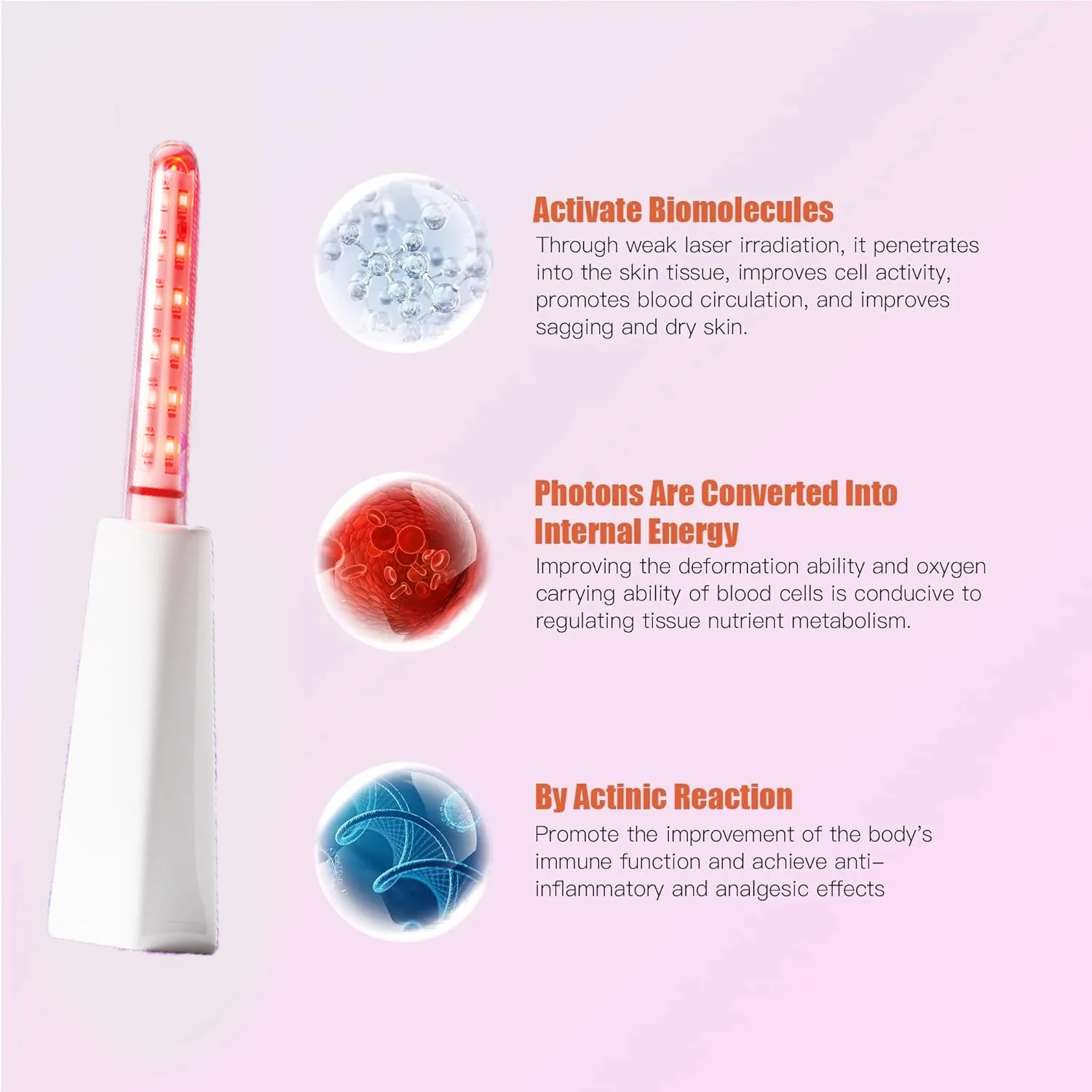 Women Gynecological Vaginitis Therapy Device LED Vaginal Massage Red Blue Light Vaginal Pelvic inflammation Therapy Female