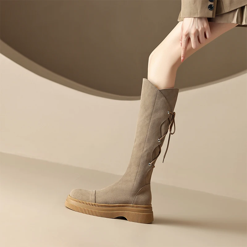 Platform Wedge Women's Autumn Thigh Boots Winter Plush Over the Knee Boots Sexy Female Stretch High Heel Leather Boots New 35-40