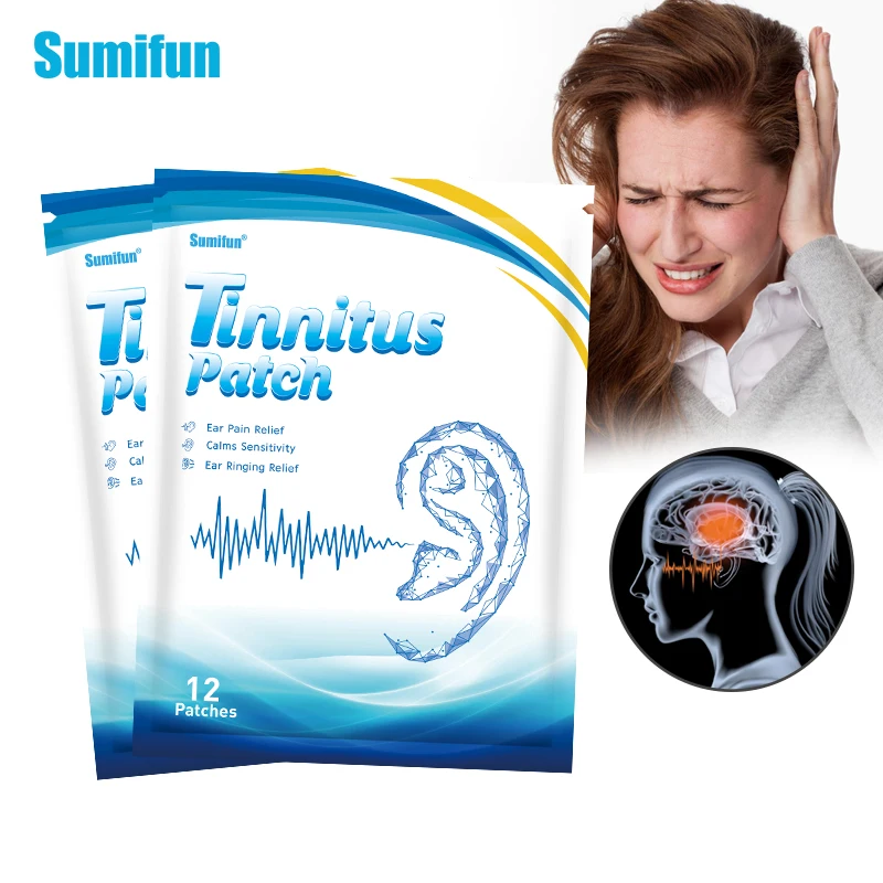 

Sumifun 12pcs Tinnitus Treatment Patch For Ear Pain Protect Hearing Loss Sticker Natural Herbal Medical Plaster Health Care