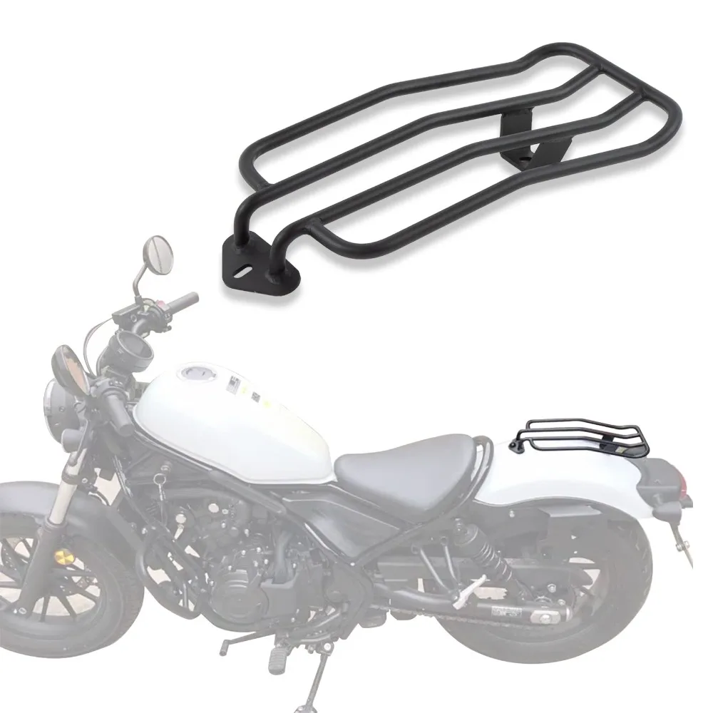 MotorcycleRearLuggageRackSoloSeatSissyBarCarrierHolderShelf