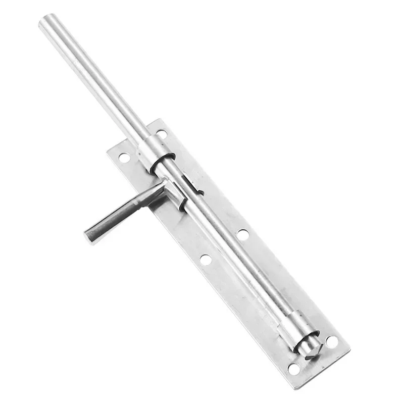 Door Latch Thickened 304 stainless steel floor latch deadbolt lengthened wood latch welded iron door open fitted earth