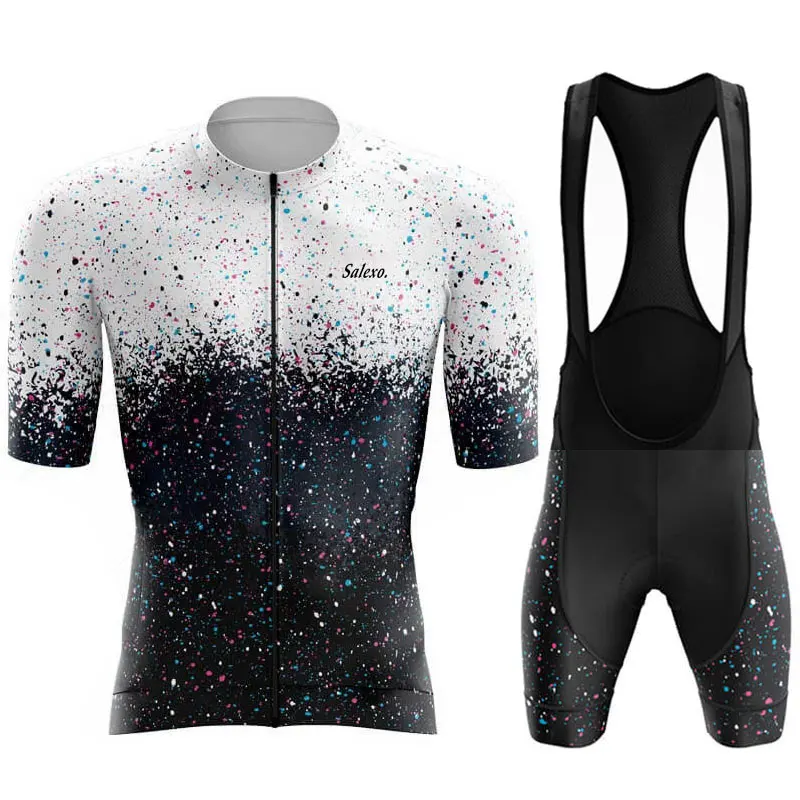 Men's Cycling Jersey Set Summer Star Point Short Sleeve Cycling Clothing Mtb Bike Uniforme Maillot Bicycle Ropa Ciclismo Hombre cycling jersey cycling shirt cycling jersey set