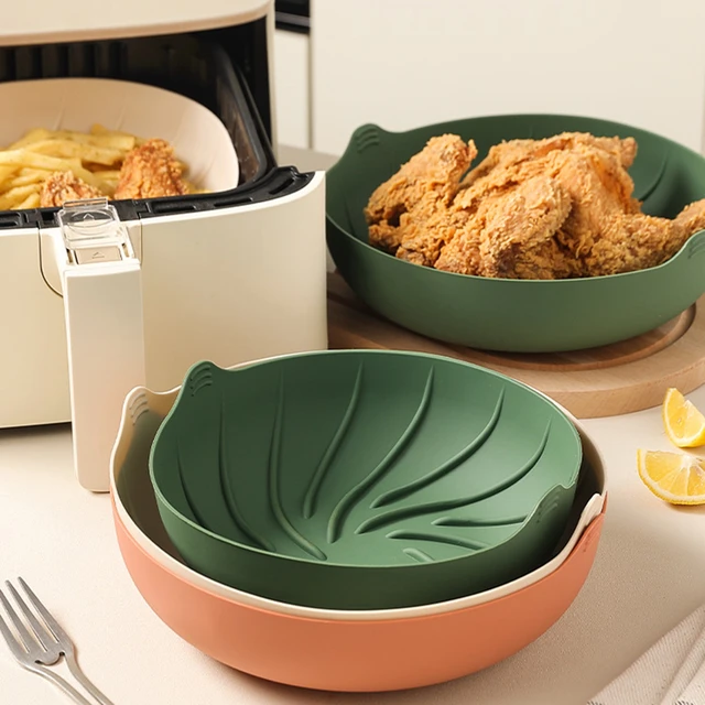 Air Fryer Silicone Bowls Pots Basket Covers
